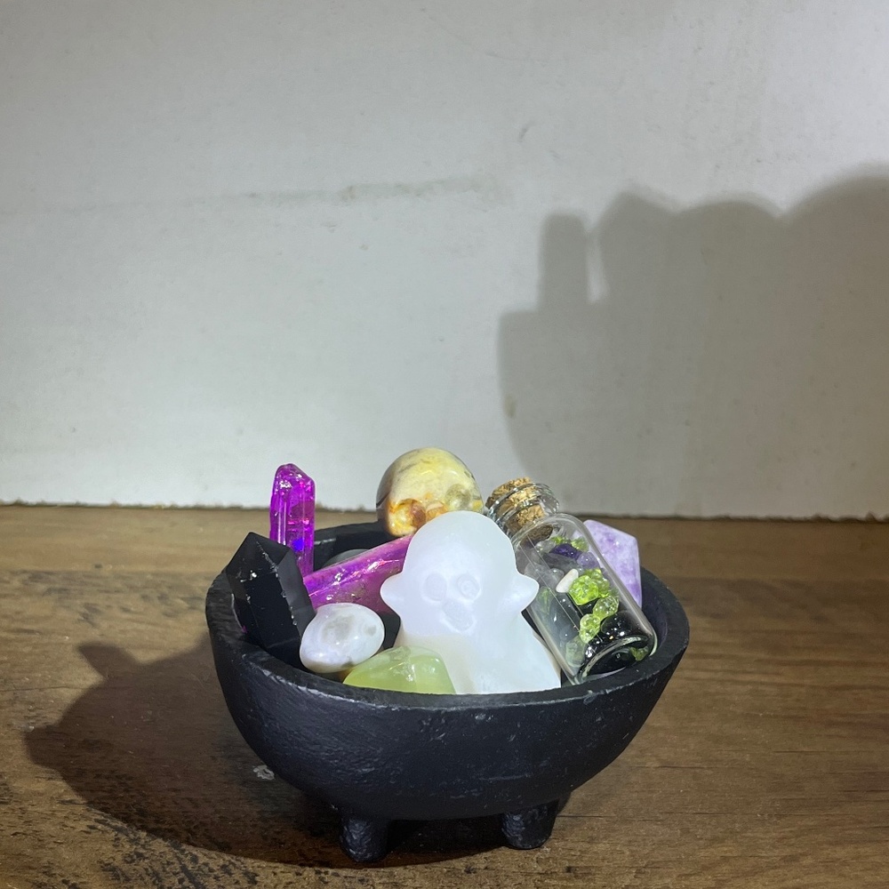 Mystery crystal cauldron